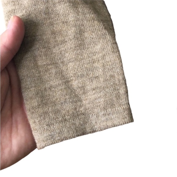 Athleta Brown/Tan Merino Extra Fine Wool Cowl-neck Sweater Dress Size XS - Picture 6 of 10